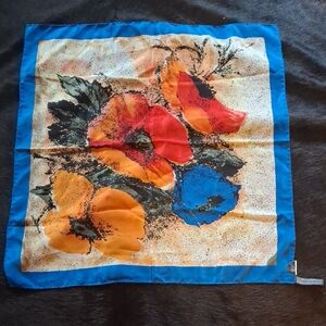 CASCA Colorful Floral Silk Scarf